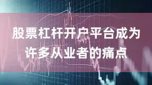 股票杠杆开户平台成为许多从业者的痛点